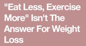 eatless exercise more
