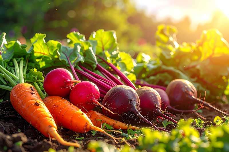 carrots-radish-healthy-in-soil-gbiota